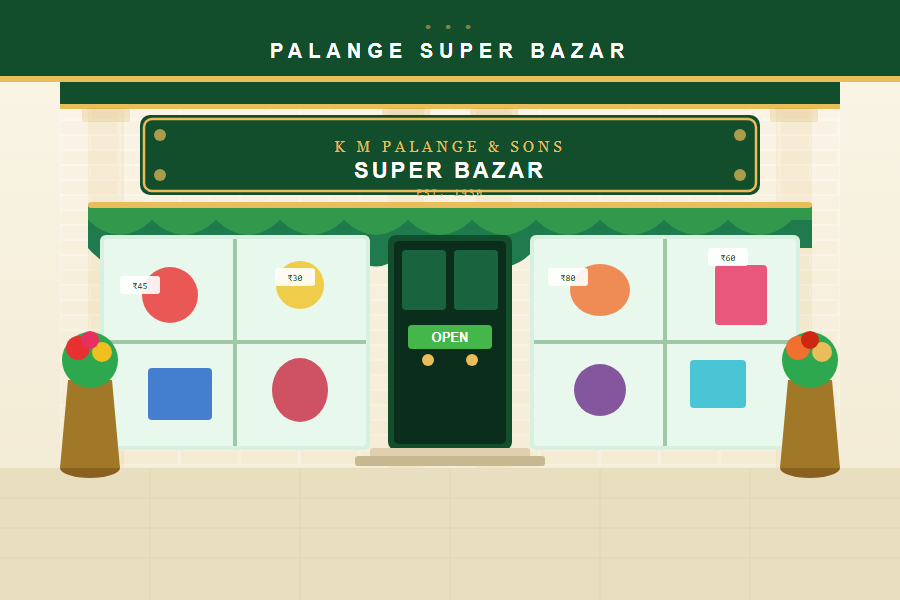 Palange Super Bazar store front